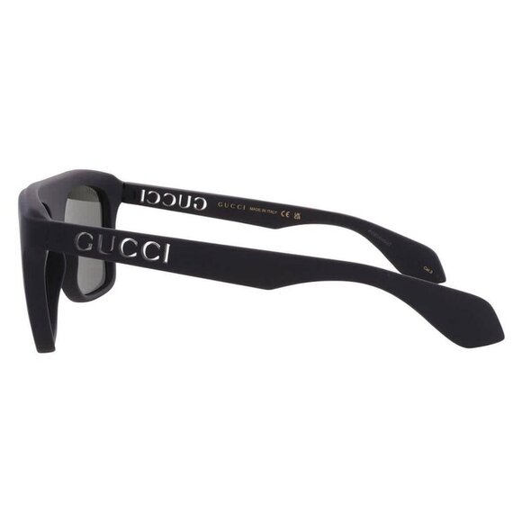 New Gucci Grey Browline Men's Sunglasses GG1570S 001 57 GG1570S 001 57 Men Sun - Picture 4 of 5